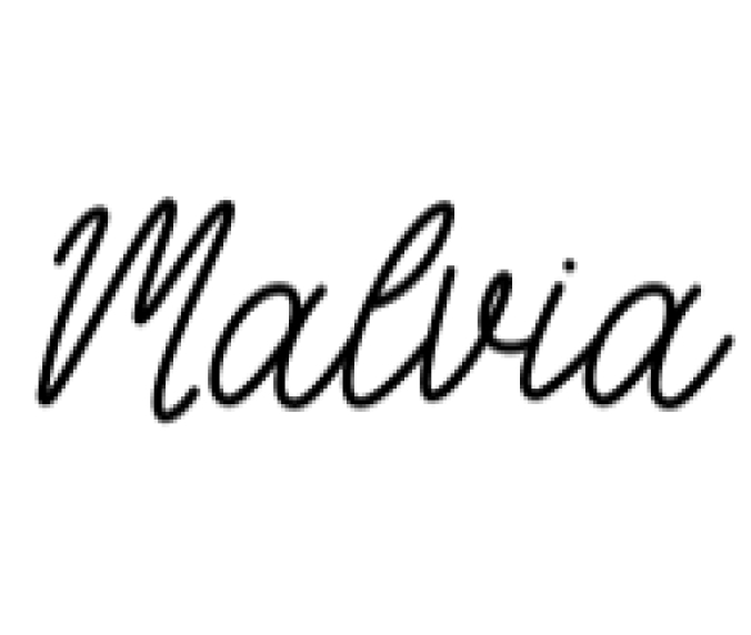 Malvia Font Preview