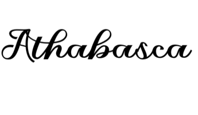 Athabasca Font Preview