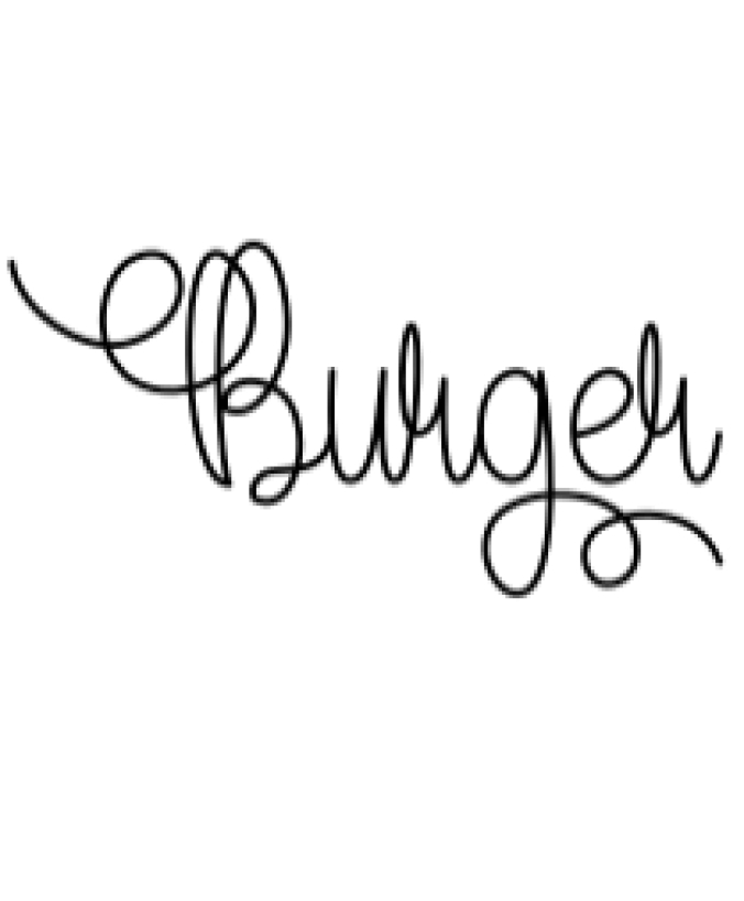 Burger Font Preview