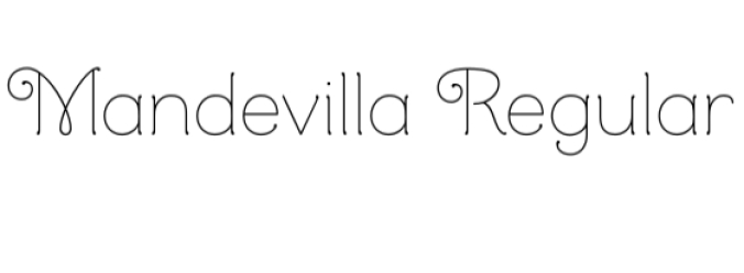 Mandevilla Family Font Preview