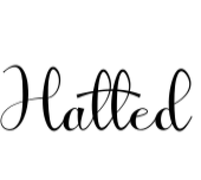 Hatted Font Preview