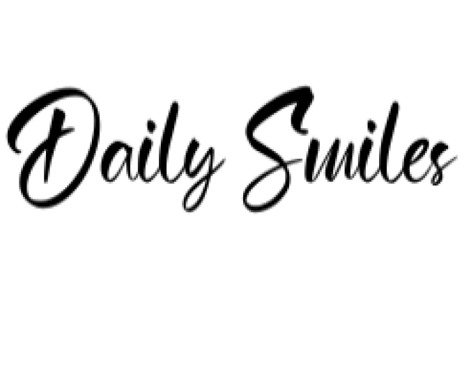 Daily Smiles Font Preview
