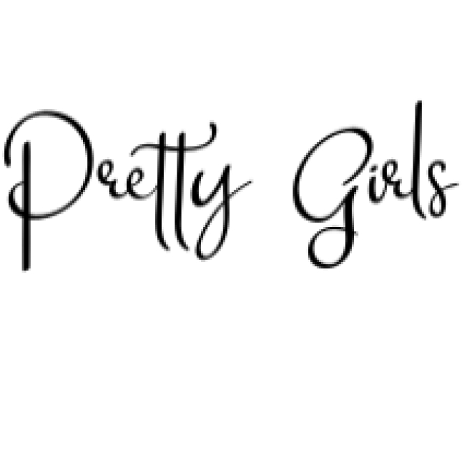 Pretty Girls Font Preview