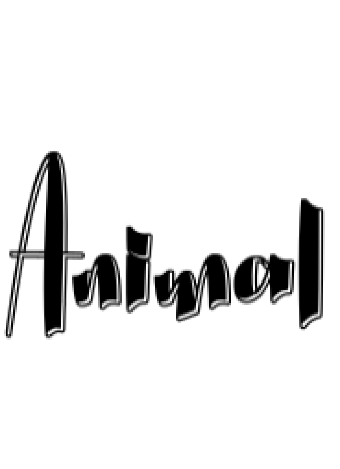 Animal Font Preview