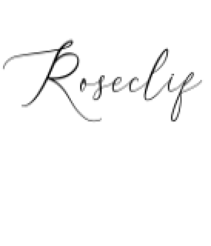 Roseclif Font Preview