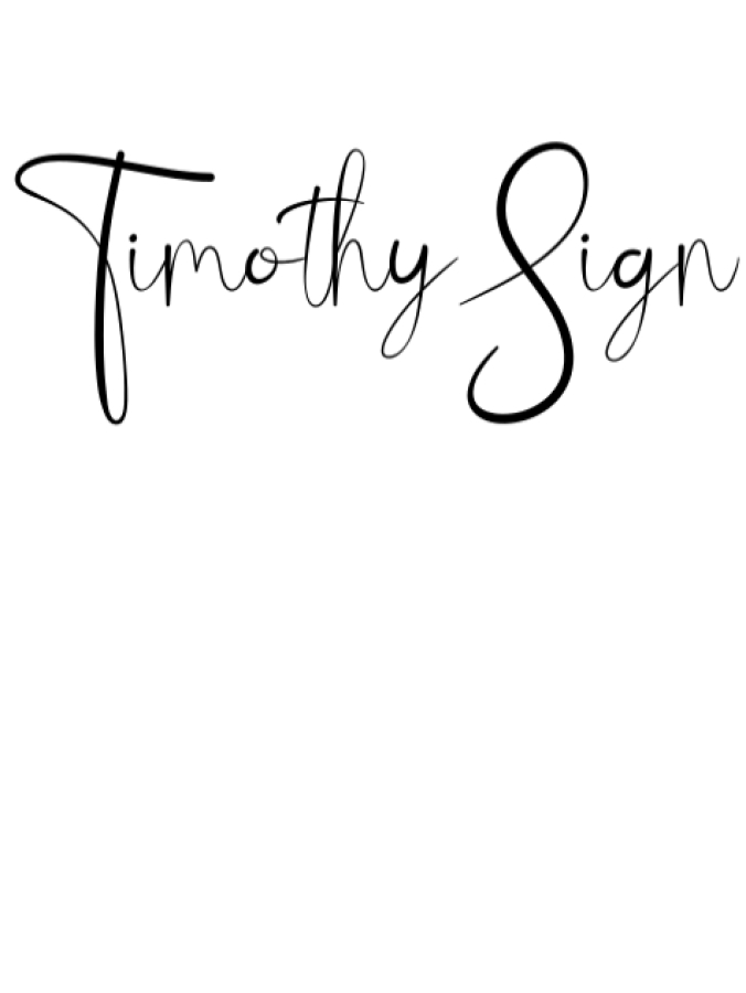 Timothy Sign Font Preview