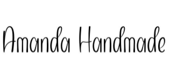 Amanda Handmade Font Preview