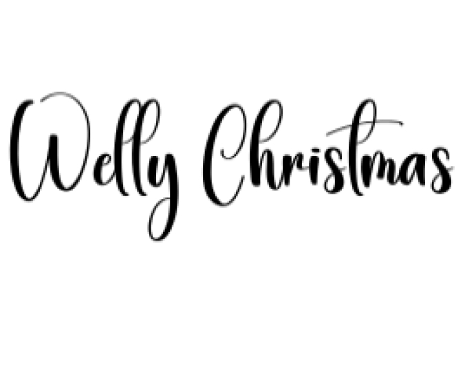 Welly Christmas Font Preview