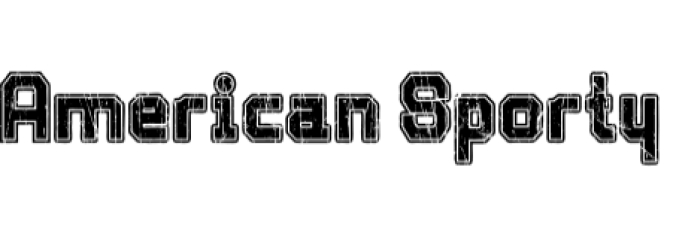 American Sporty Font Preview