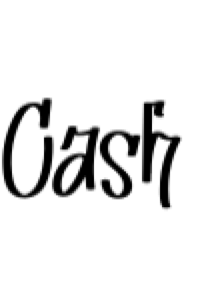 Cash Font Preview