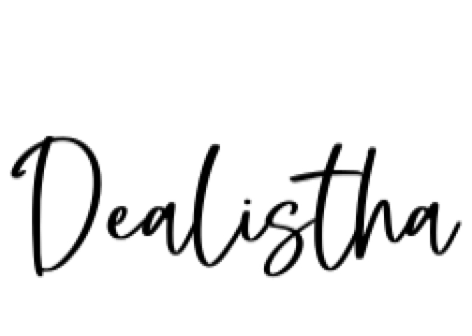 Dealistha Font Preview