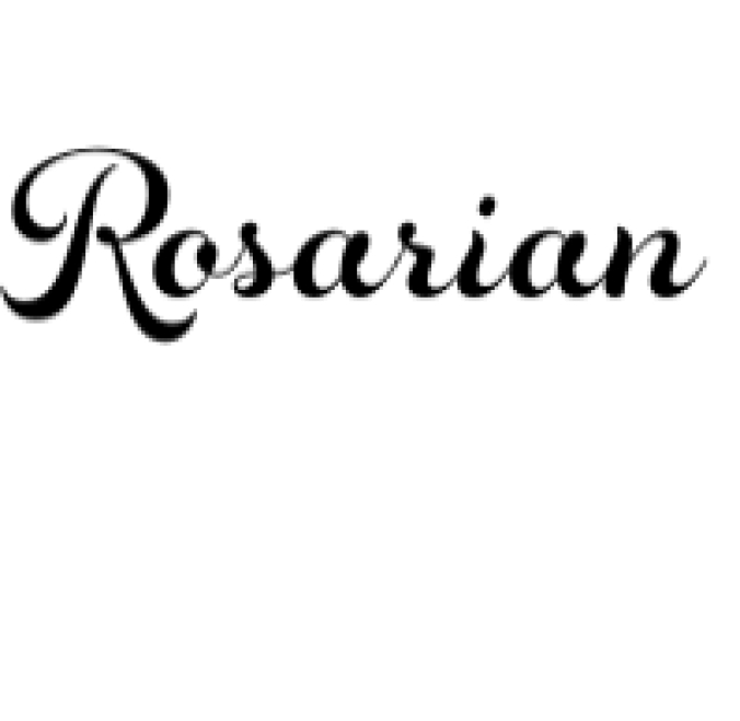 Rosarian Family Font Preview