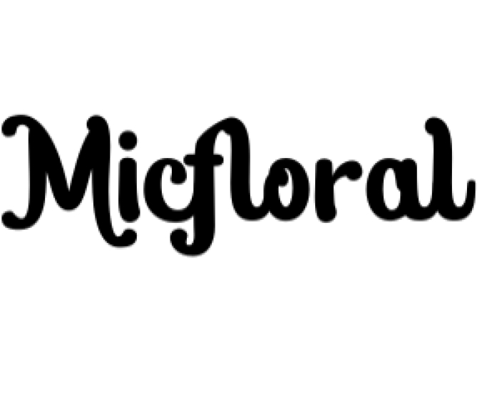 Micfloral Font Preview