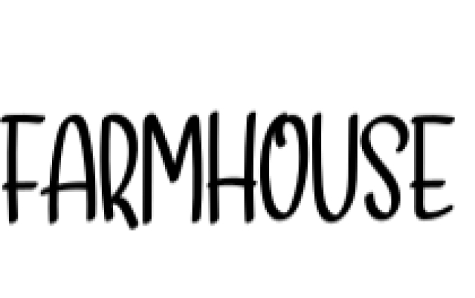 Farmhouse Font Preview