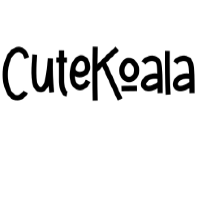 Cute Koala Font Preview