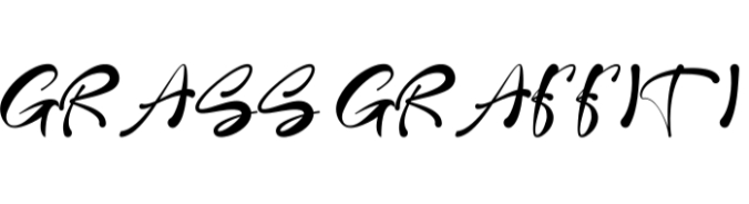 Grass Graffiti Font Preview