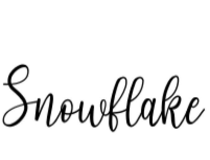 Snowflake Font Preview