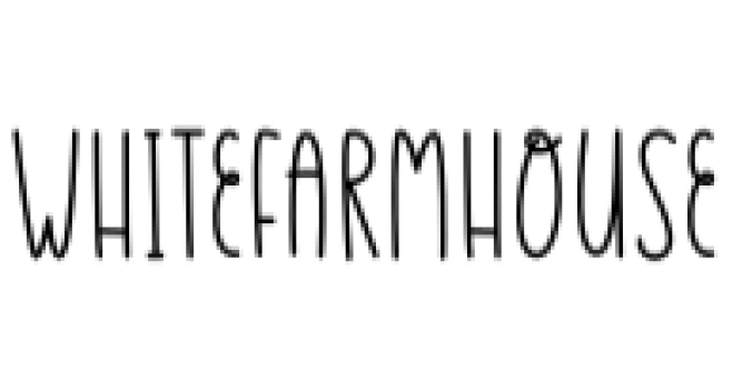 White Farmhouse Font Preview