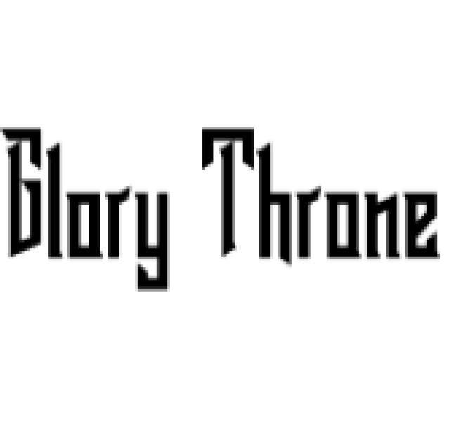 Glory Throne Font Preview