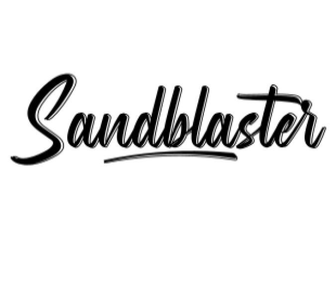Sandblaster Font Preview