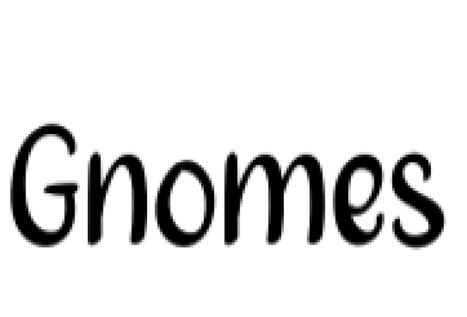 Gnomes Font Preview