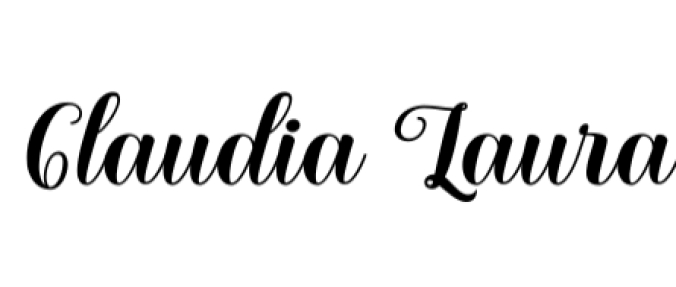 Claudia Laura Font Preview