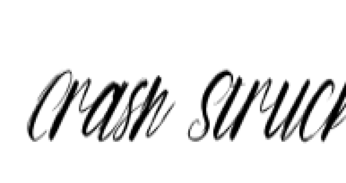 Crash Struck Font Preview