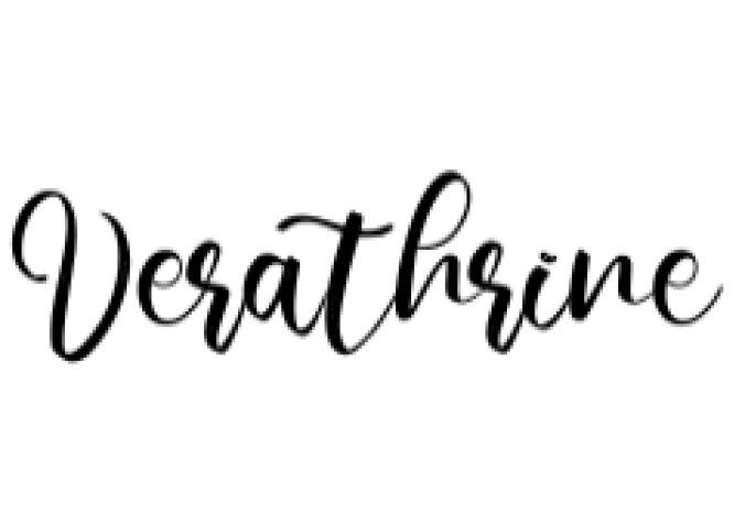 Verathrine Font Preview