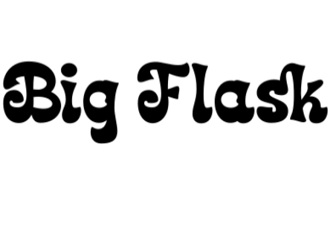 Big Flask Font Preview