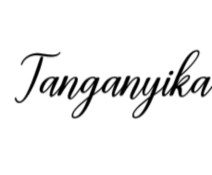 Tanganyika Font Preview