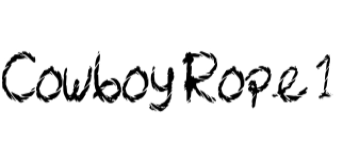 Cowboy Rope Font Preview