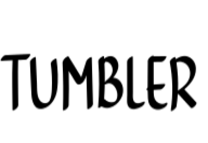 Tumbler Font Preview