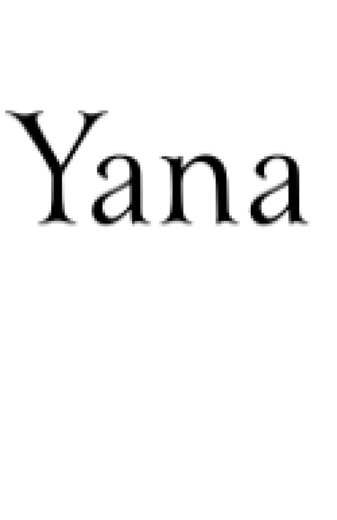 Yana Family Font Preview