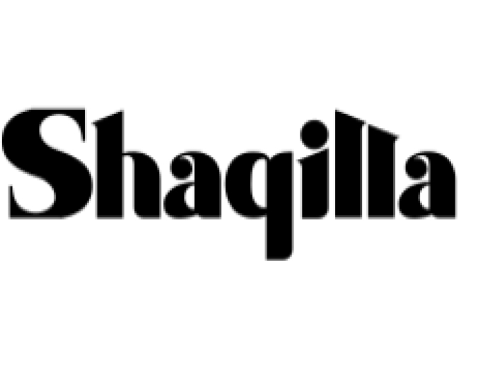 Shaqilla Font Preview