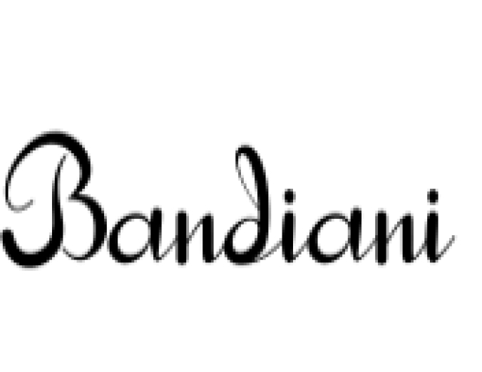 Bandiani Font Preview