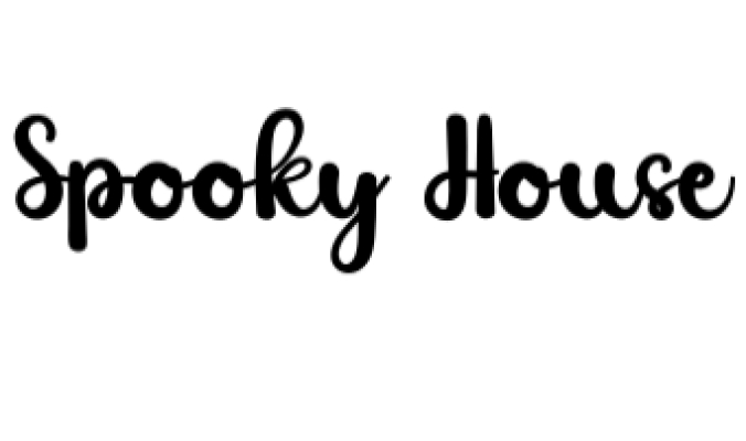 Spooky House Font Preview
