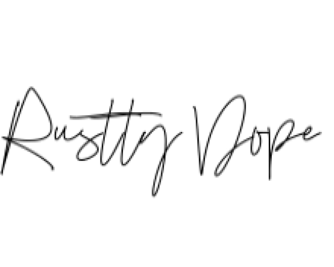 Rustty Dope Font Preview