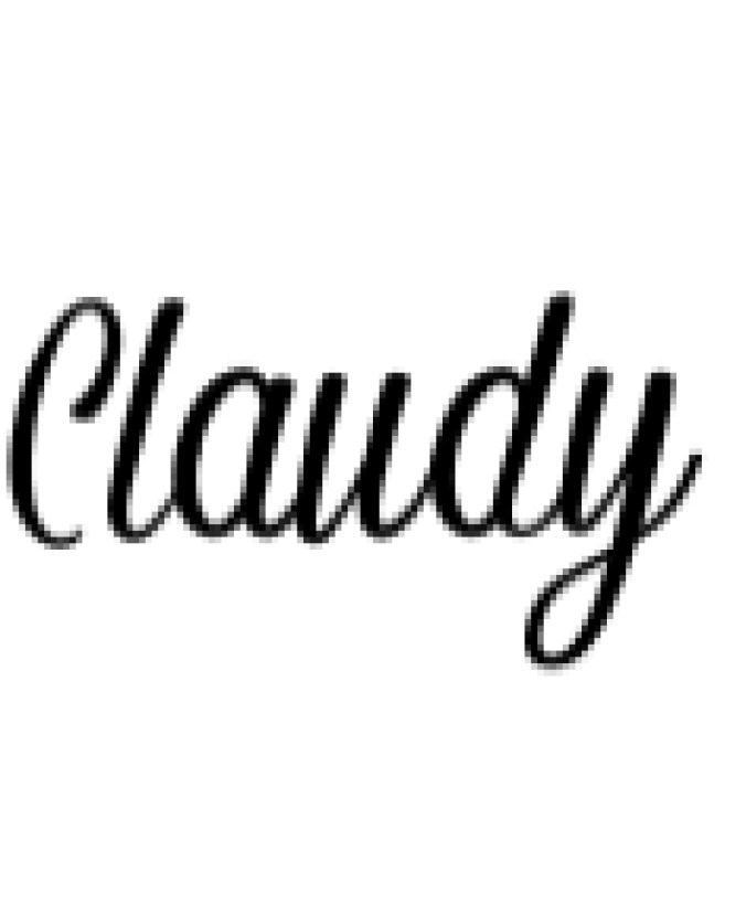 Claudy Font Preview