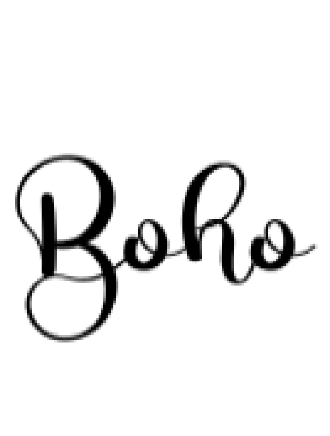 Boho Font Preview