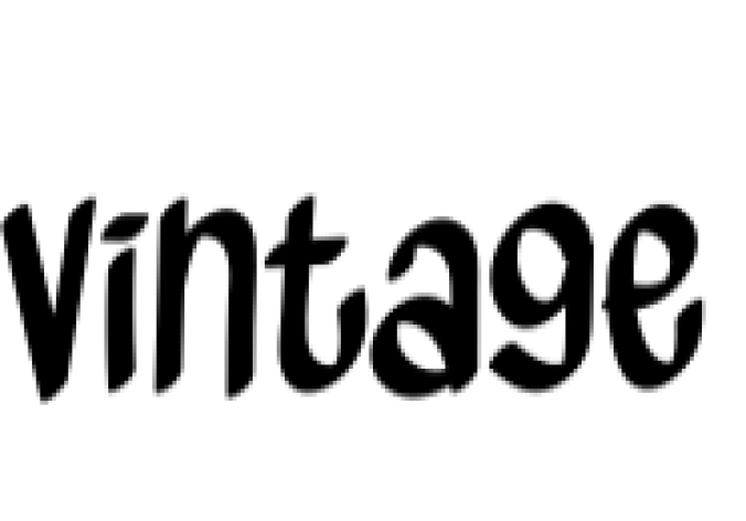 Vintage Font Preview