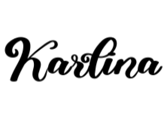 Karlina Font Preview