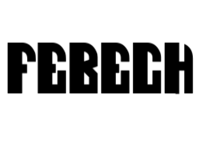 Febech Font Preview