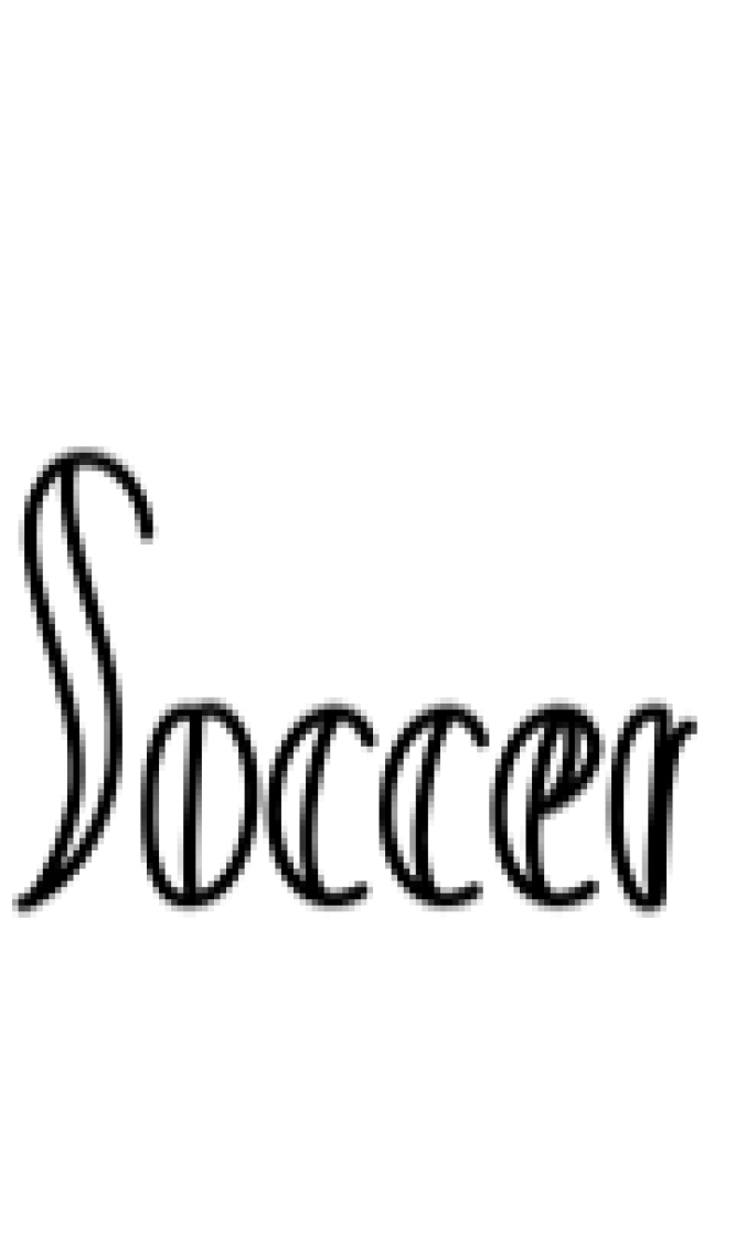 Soccer Font Preview