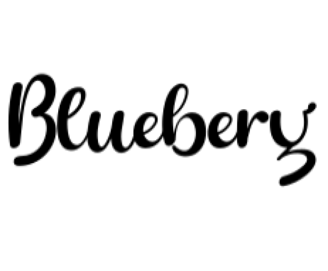 Bluebery Font Preview