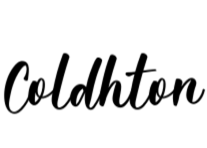 Coldhton Font Preview