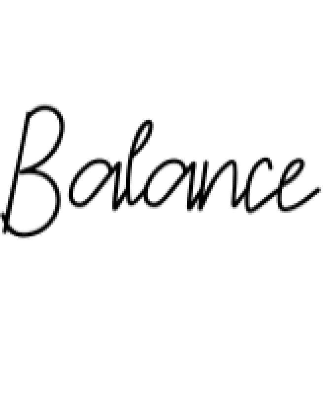 Balance Font Preview