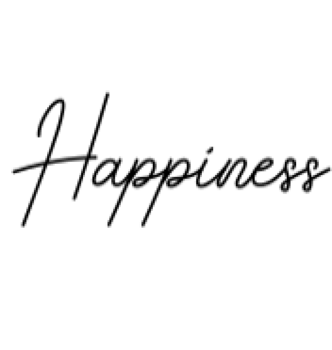 Happiness Font Preview