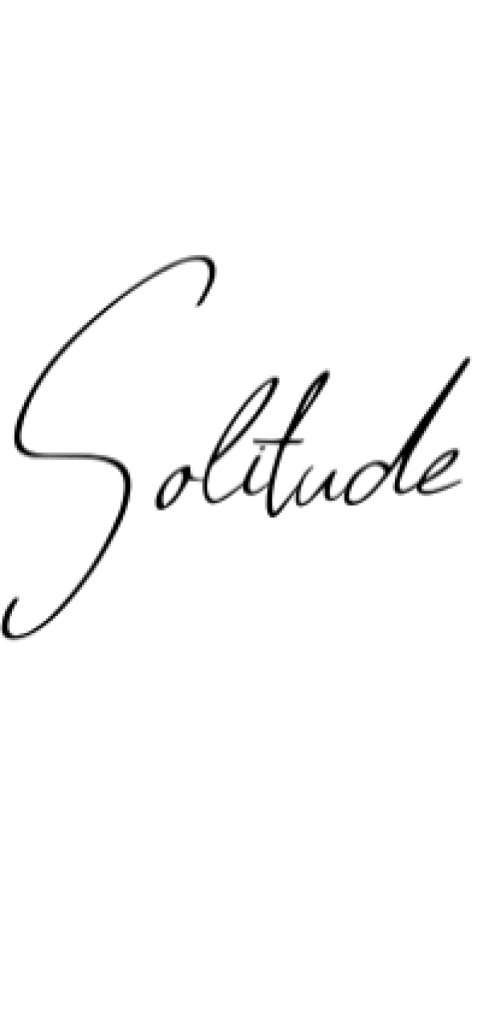 Solitude Font Preview