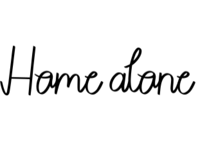 Home Alone Font Preview