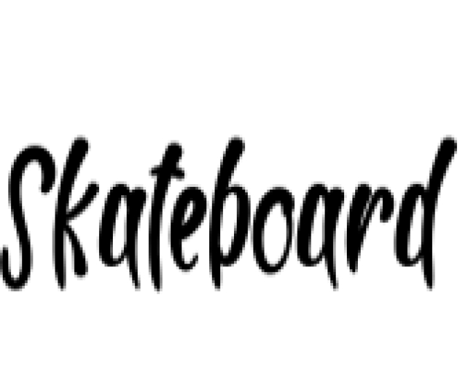 Skateboard Font Preview